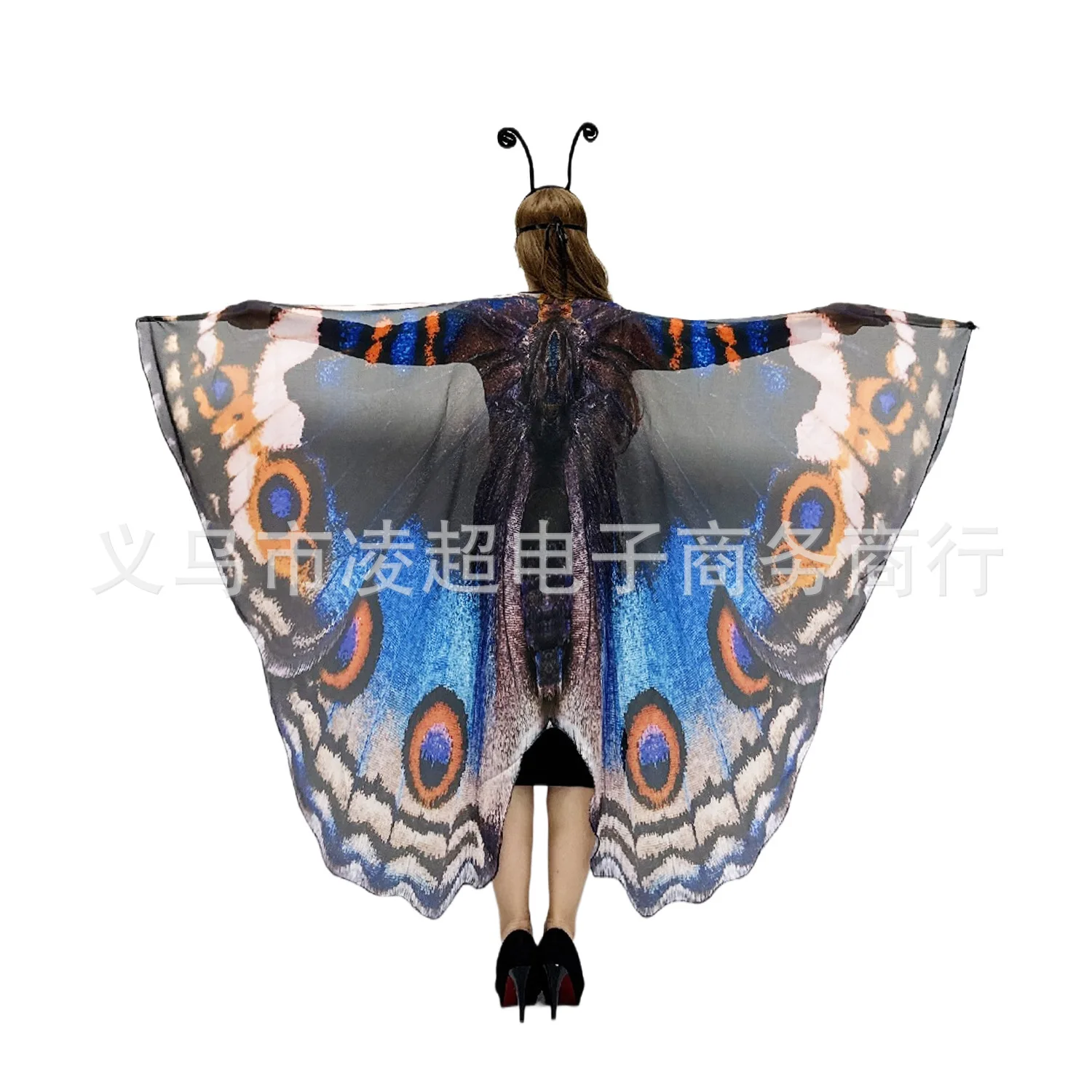 Disfraz De Mariposa Para Mujer – Set De 3 Piezas Con Capa De Alas, Diadema Y Máscara De Encaje, Ideal Para Carnaval, Halloween Y Fiestas Temáticas