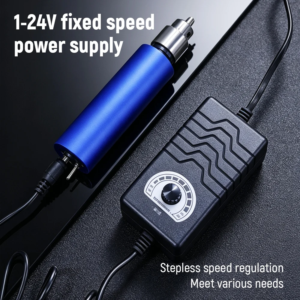 110V/220V 8000rpm Stepless Adjustable Mini Electric Drill Multifunctional Handheld Grinder for Polishing Engraving DIY Craft
