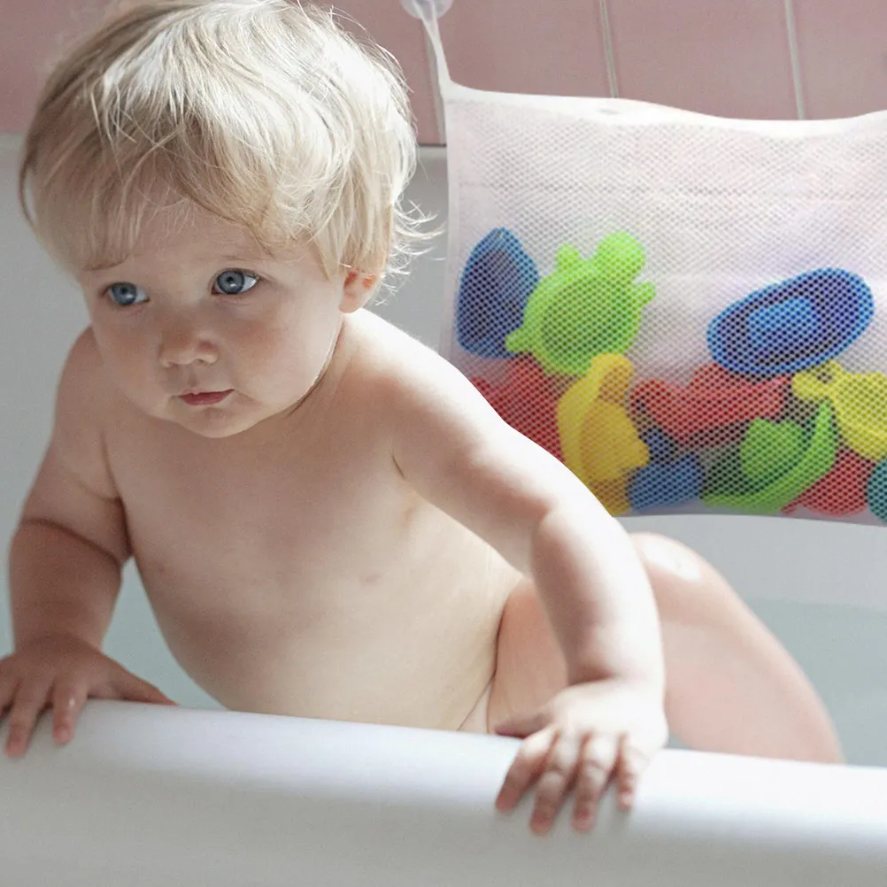 

2 шт. Сумки для хранения игрушек для детей, подвесные, сетчатые, на присосках, многофункциональные