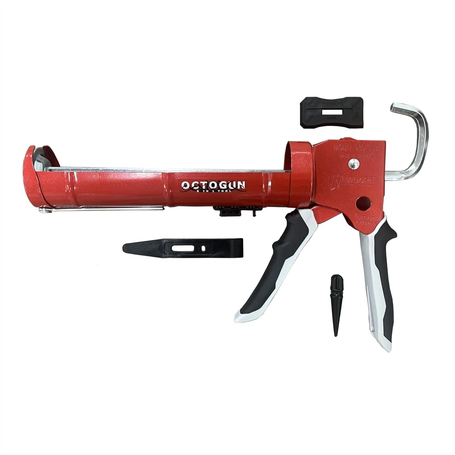 

Drip-Free Smooth Hex Rod Caulking Gun with Gator Trigger Comfort Grip for 1/10 Gallon Cartridge