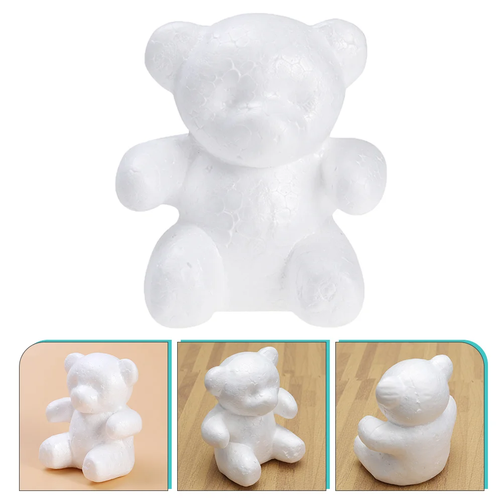 

3 Pcs Toy Bubble Bear Blank Ornaments Shaped Crafts Flower Arranging Toys Decorations