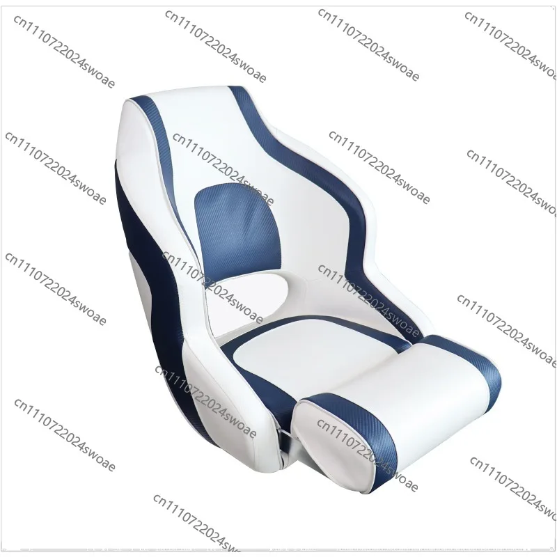 For  Marine Seat  Boat Yacht Ship Moisture-proof Fixed Low Back Folding Legs Support Black Car Modified Seat