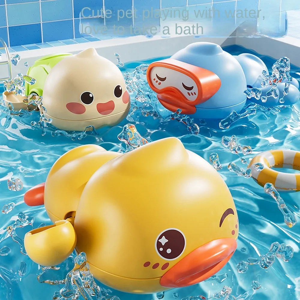 

Clockwork Bathing Shower Toys Water Floating Duck Children Bathtub Toys Dolphins Cute Children Bath Toys Toddler