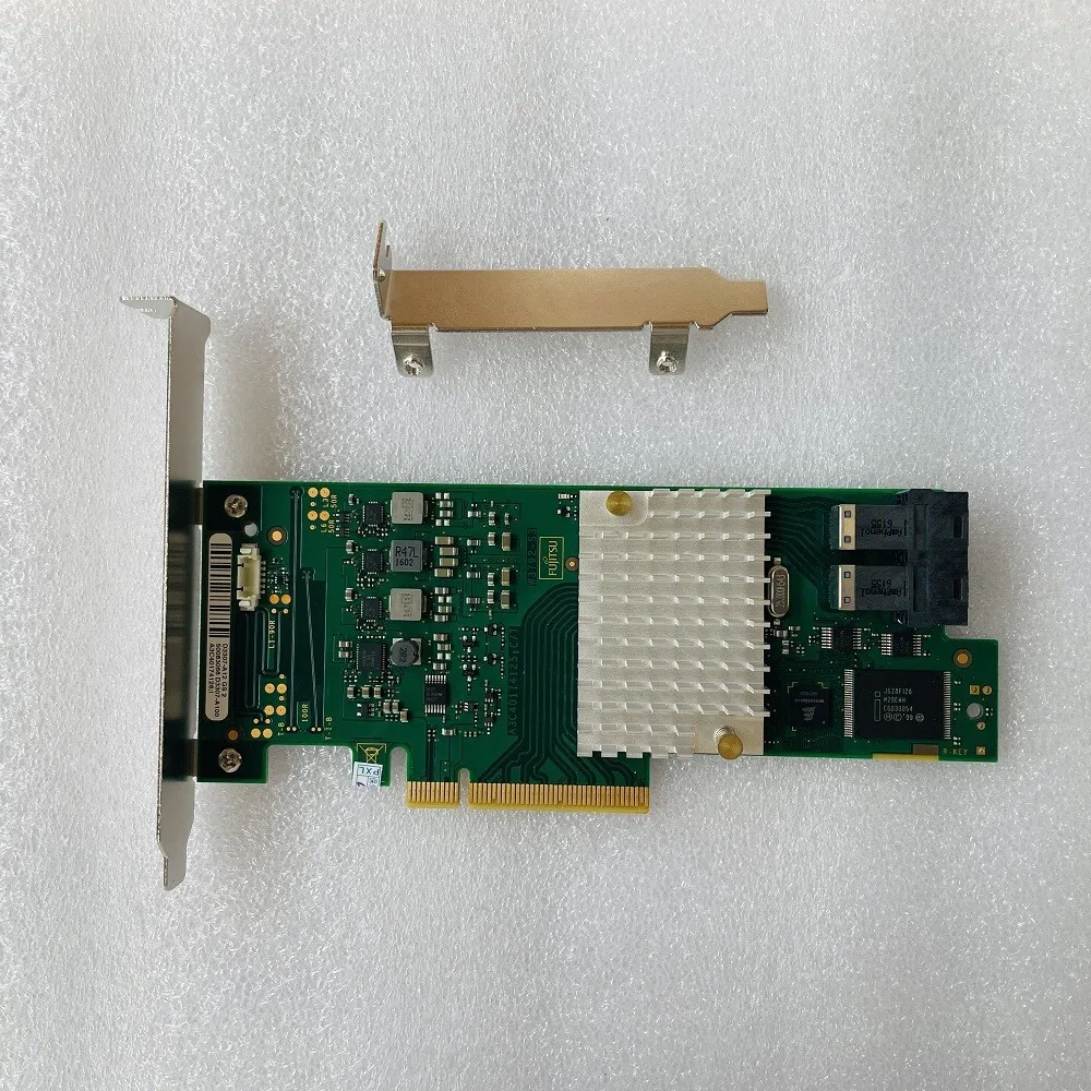 Fujitsu 9300-8i 12Gbps SAS-3 HBA PCIe 3.0 x8, 8 Port SFF-8643 IT Mode w/ P16 Firmware