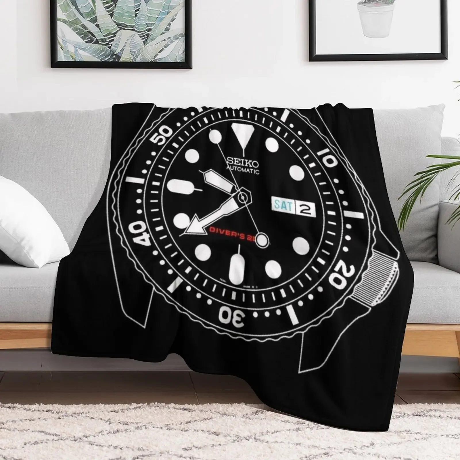 Seiko SKX diver Throw Blanket Quilt Sofa Throw Blankets