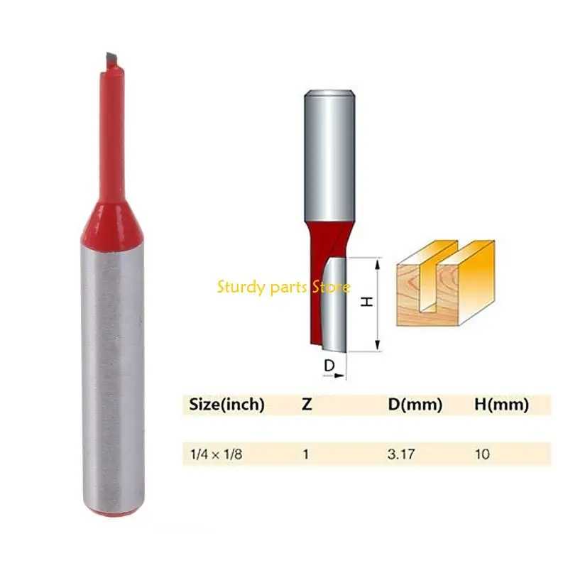 97QC 1/4 "Хэнк 1/8" лезвия прямой карбид -карбид одиночная флейта.