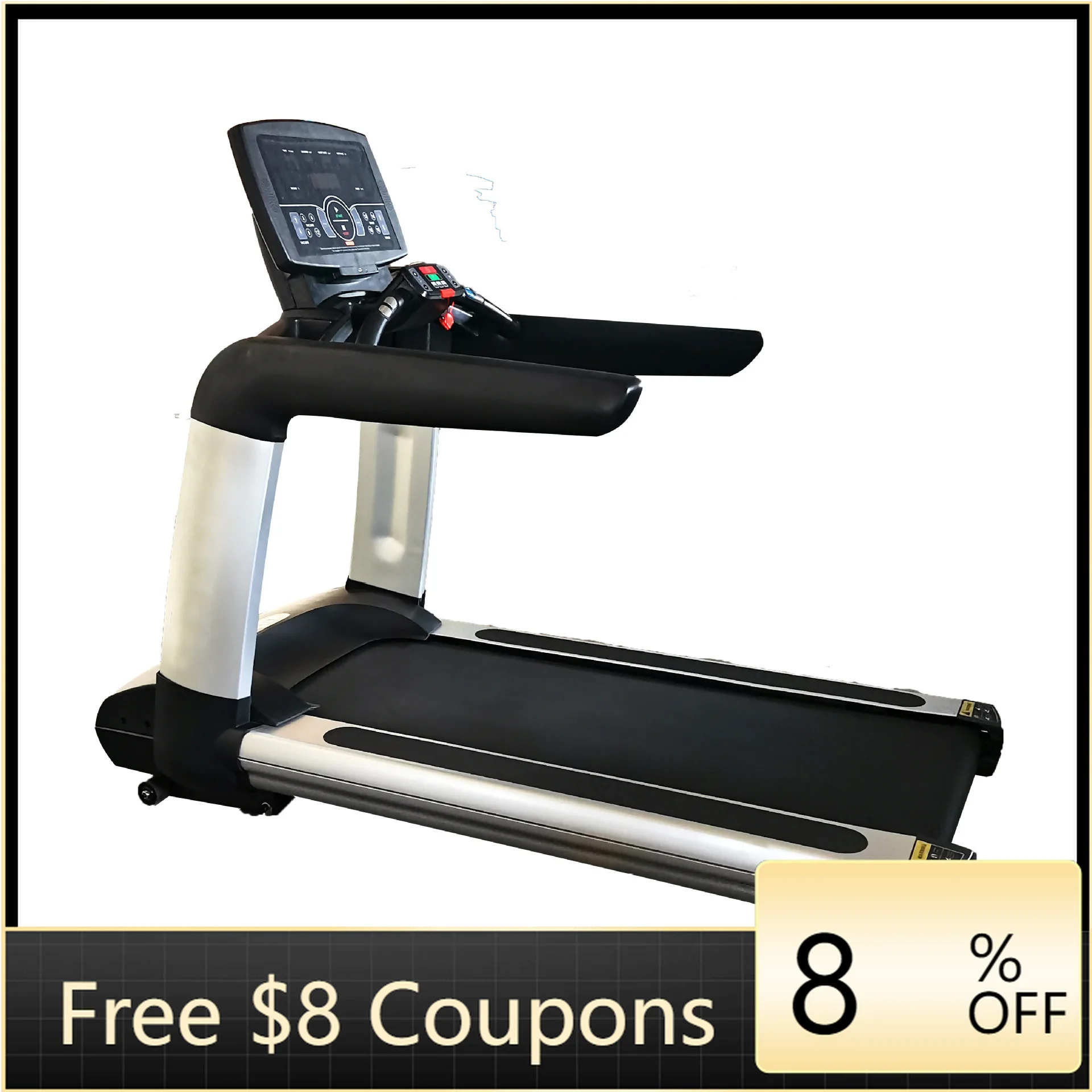 جهاز سير ذكي صامت تجاري عالي الجودة من STLF، متعدد الوظائف، منصة جري واسعة للصالة الرياضية، معدات لياقة بدنية للصدمات الكهربائية #1