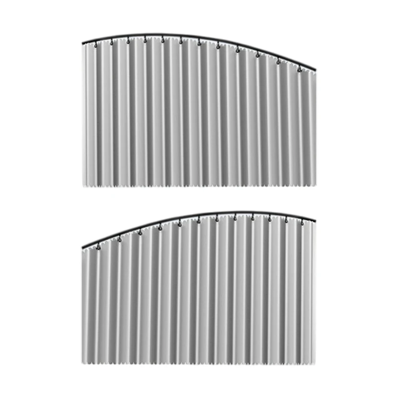 Car Polyester Side Window Curtain Slide Design Shade Embedded Design Prevents Harsh Sunlight And Enhances Privacy