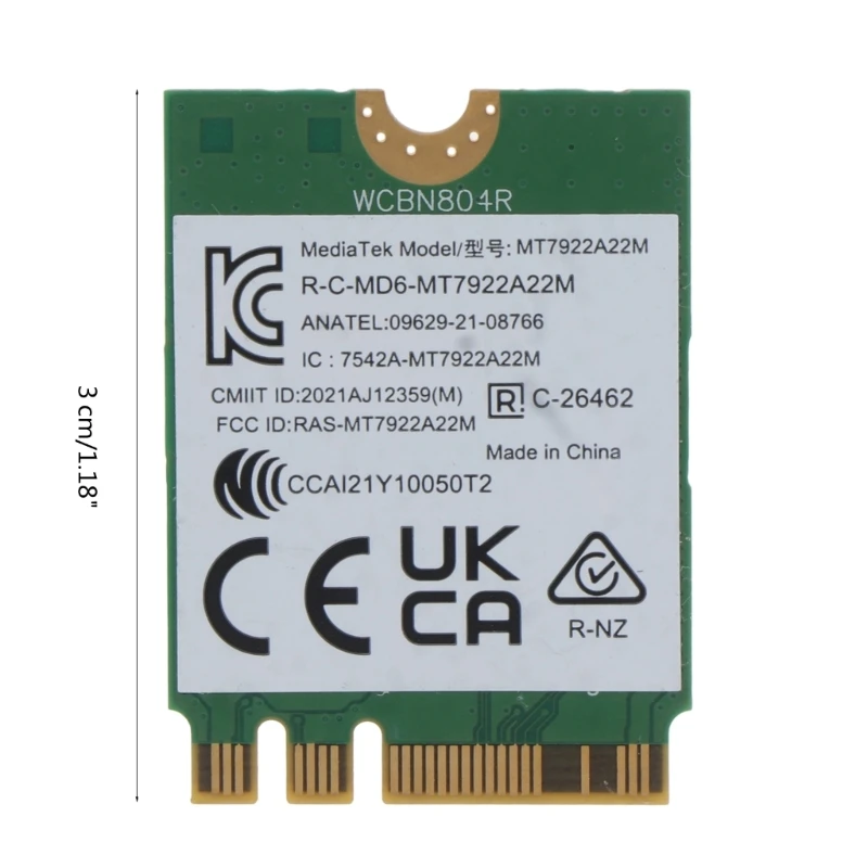 MT7922 Tri-Band WiFi 6E Card 802.11ax Wireless NGFF M.2 WiFi Card for Windows Dropshipping