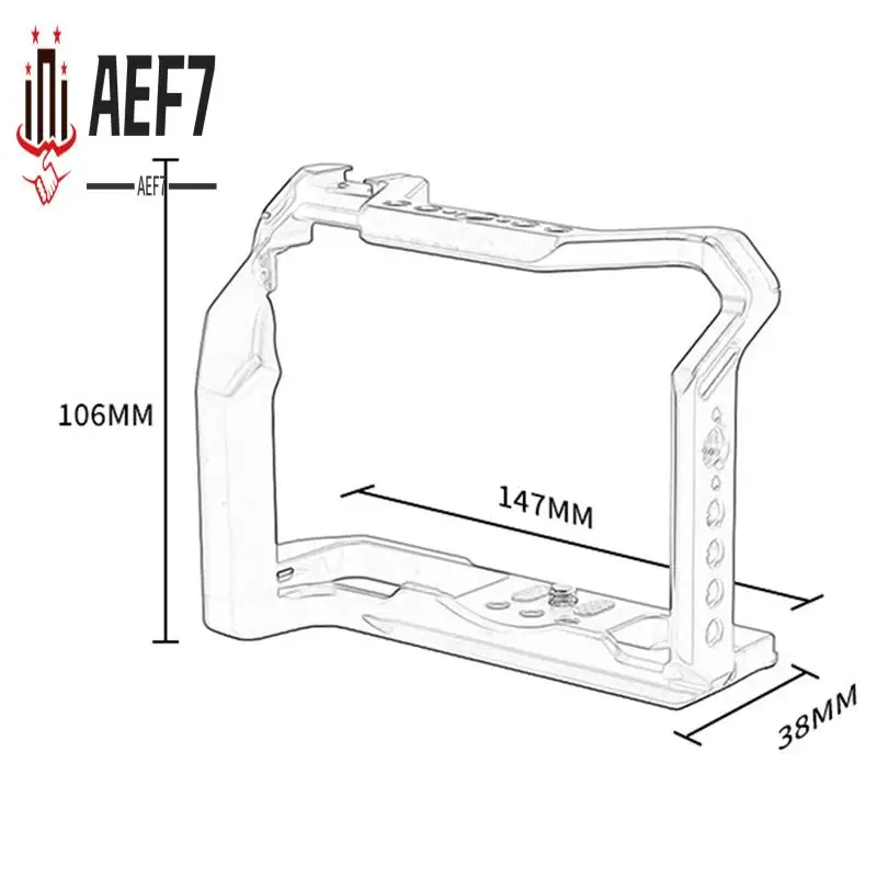 

AEF7-Camera Cage For Fujifilm X-T5 XT5 Camera Stabilizer Protection Frame Rig For Vlog Video Shooting