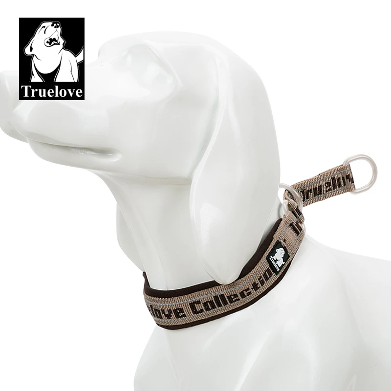 Truelove Dog Collar P-Chain Nylon Adjustable Reflective SBR Neoprene Pull-resistant Explosion-proof Dog and Cat Travel TLC5371