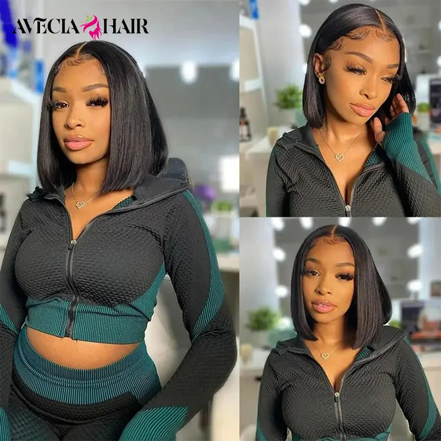 13x4 Lace Frontal Human Hair Wig Short Bob Wig Lace Front Human Hair Wigs Brazilian wigs on sale Straight Wigs 100% Human Hair