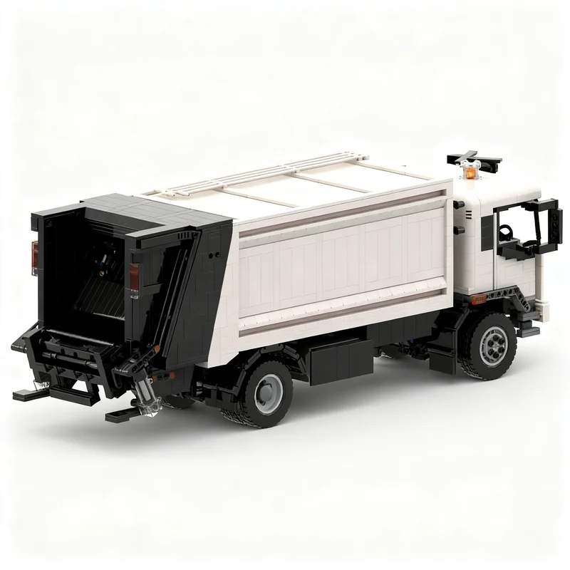 3523 個 MOC リアローダーゴミ収集車テクニカルモデルビルディングおもちゃブロックアーキテクチャ DIY クリスマスギフトアイデア教育