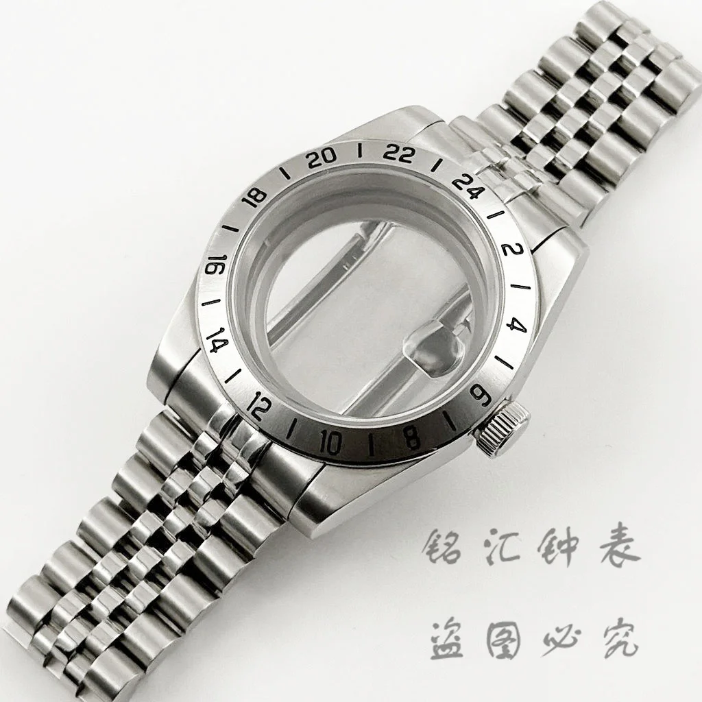 

Корпус для часов Bay Series NH35 39 мм, водонепроницаемый, с браслетом Jubilee, сапфировым стеклом, для механизмов NH34, NH35, NH36, NH38, NH70, ETA2824.