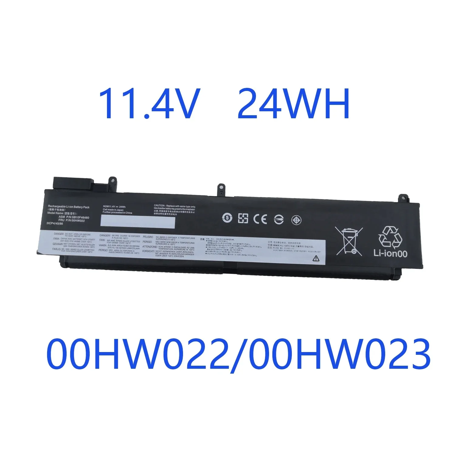 Battery Replacement for Lenovo ThinkPad T460S T470S Laptop 01AV406 01AV405 00HW022 00HW023 SB10F46460 SB10F46461 SB10J79002