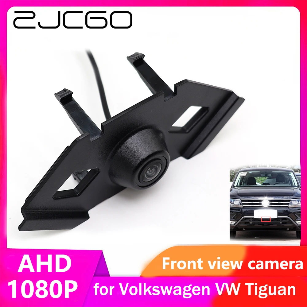 ZJCGO AHD CVBS 1080P 170 ° Автомобильный логотип парковка передний вид камера для Volkswagen VW Tiguan