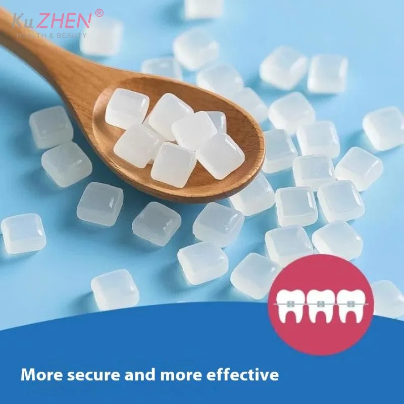 

12 капсул стоматологический восковой гель для брекетов, анти-шлифовальный пищевой воск для протезов, индивидуальная упаковка, превосходная гигиена брекетов