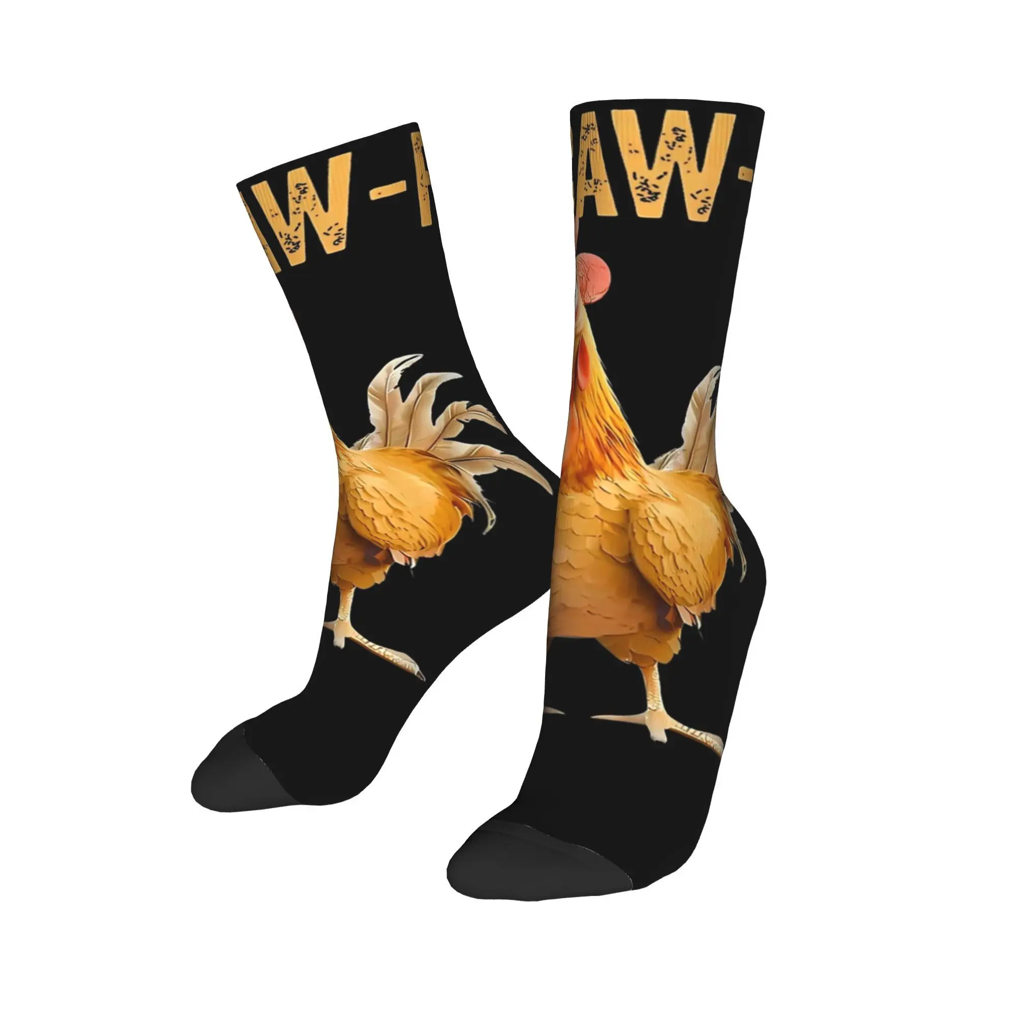 

Stylish Men Women Crew Socks Funny F-Caw-F Chicken FCAWF Merch Cute Breathable Socks