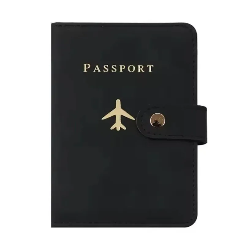 

Leather Passport Holder Covers Case Waterproof Travel Credit Card Wallet Cute Passport Book for Women/Men Buckle Passport Cover