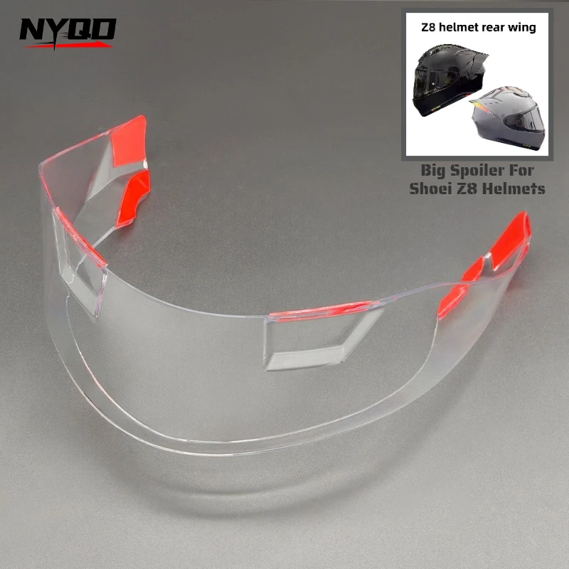 For Shoei Z8 Helmet Spoiler Rear Tail Wind Wing for RF1400 NXR2 CWR-F2 Motorcycle Helmet Aerodynamic Modification