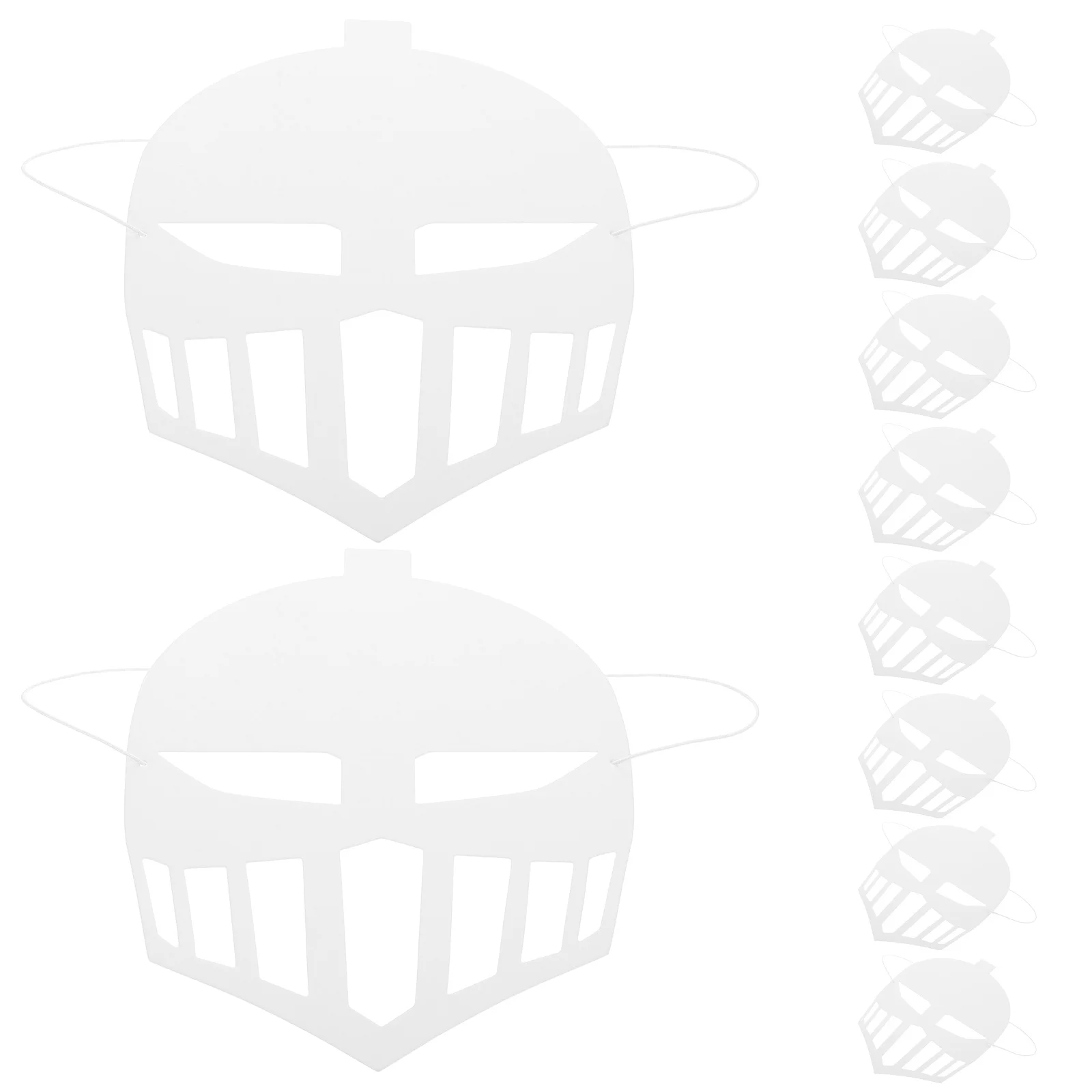 

12Pcs DIY Blank Paper Masks for Kids Creative Graffiti Face Masks Paint for Party Cosplay Role Play Decoration