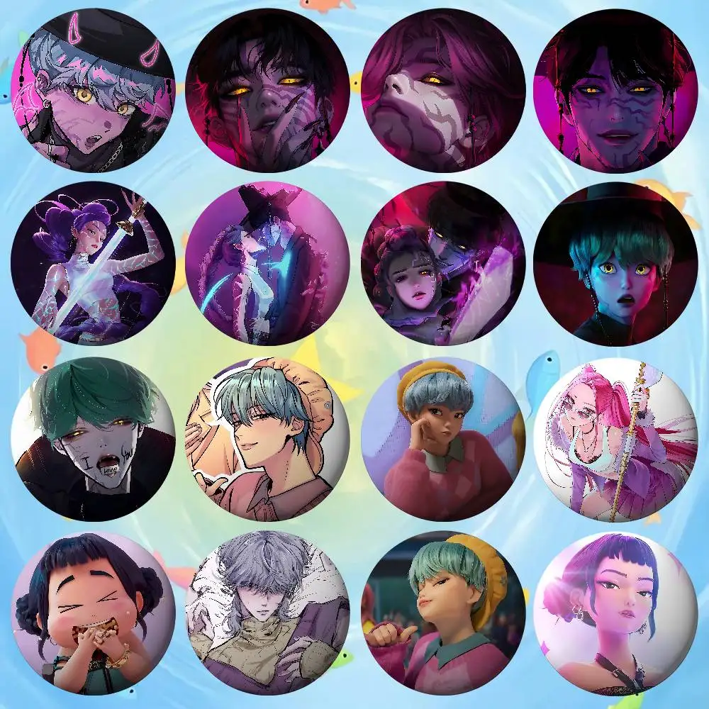 

Anime D-Demon-H-Hunters Badges Cartoon Lapel Pins Breastpin Badge Fans' Trinkets Presents People Backpack Adornments Jewelry Bi