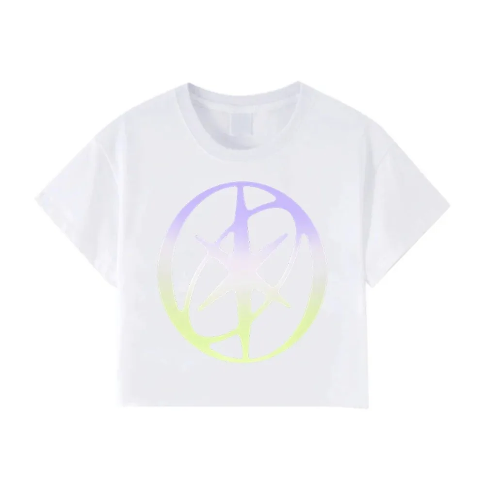 Kpop Girl Group Katseye Crop Top Casual T-Shirts Damen Korean Ulzzang Katseye Cropped T-Shirt Geschenke Damen Y2K Kleidung – Detail 14