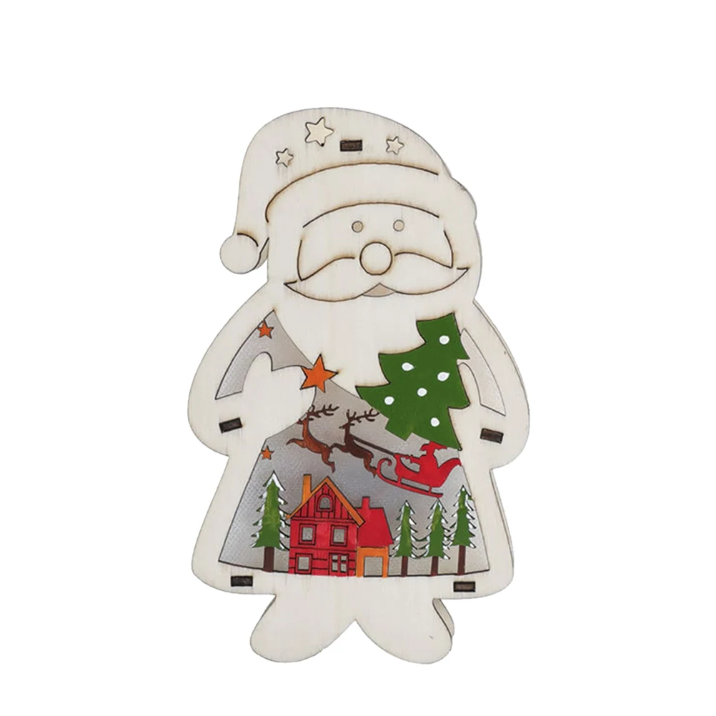 

Wooden Christmas Ornament Premium Festive Lighting Decor Supplies Ideal Xmas Party New Year Celebrations Night Lamp