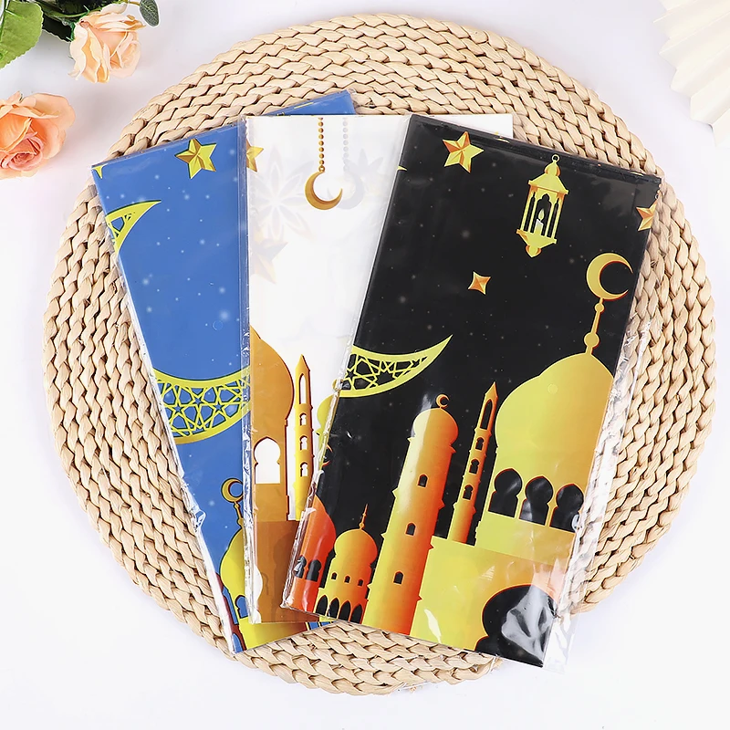 Eid Mubarak Tablecloth 2025 Ramadan Kareem Home Washable Table Cover Islamic Muslim Party Dining Table Decor Eid Al Adha Gifts