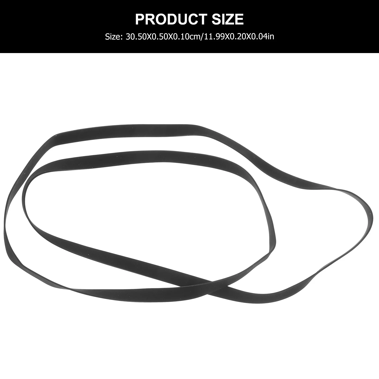 حزام مطاطي أسود لاستبدال مسجل مشغل الكاسيت، حزام محرك سلس ومتين، طقم تصليح سطح السفينة، أحزمة كاسيت مطاطية #6