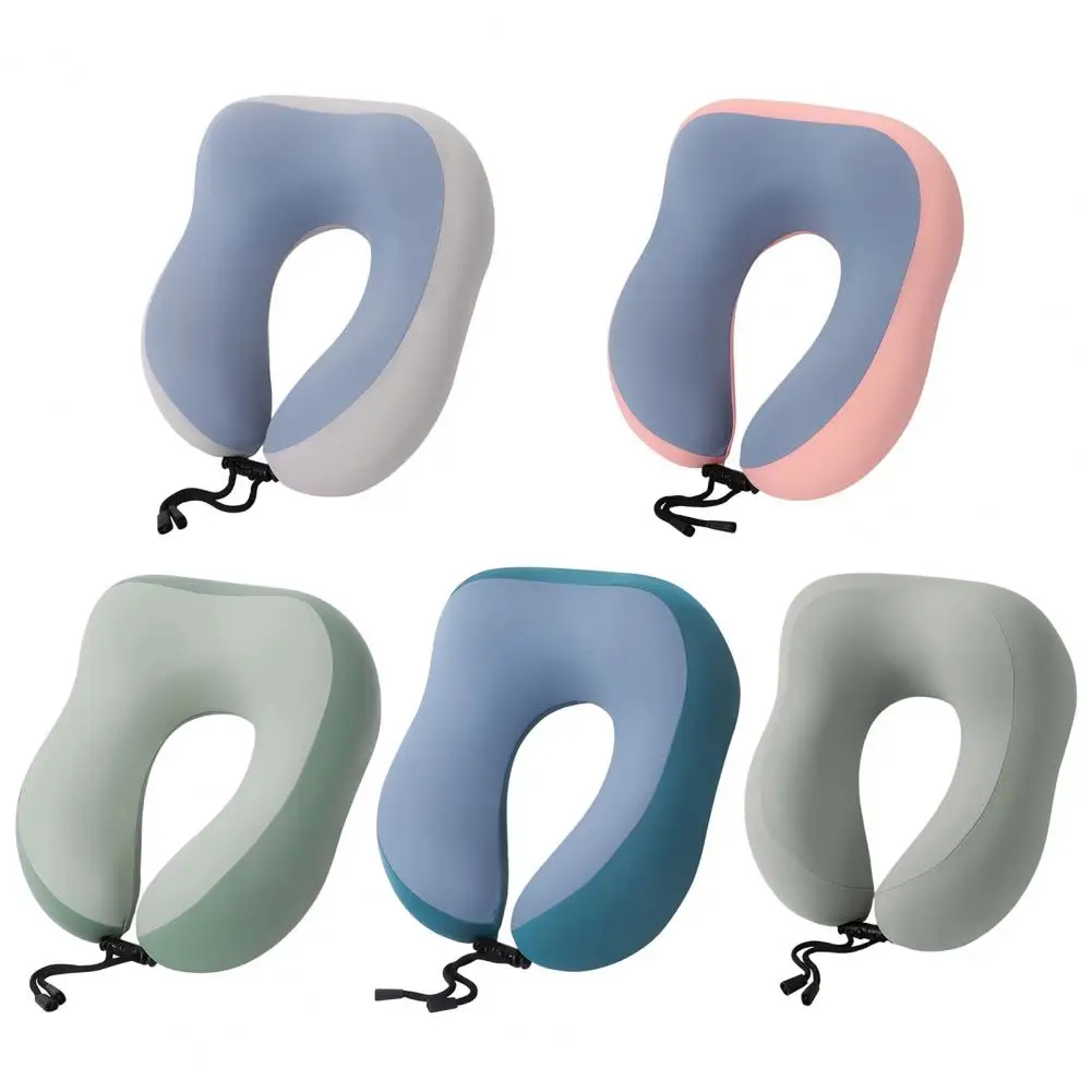

U Shaped Travel Pillow, Breathable Cooling Neck Pillow Portable Headrest for Office Planes Trains Self-Driving Cars