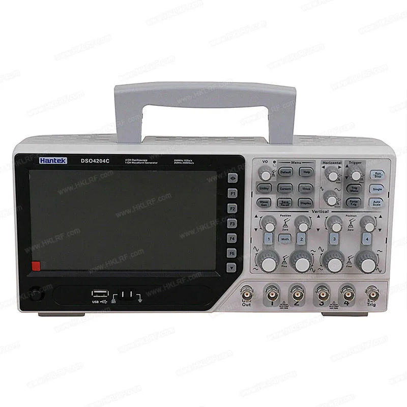 

Hantek DSO4204C Digital Oscilloscope,200MHz bandwidth, 1GSa/s real-time sampling rate 4 Channel Oscilloscope