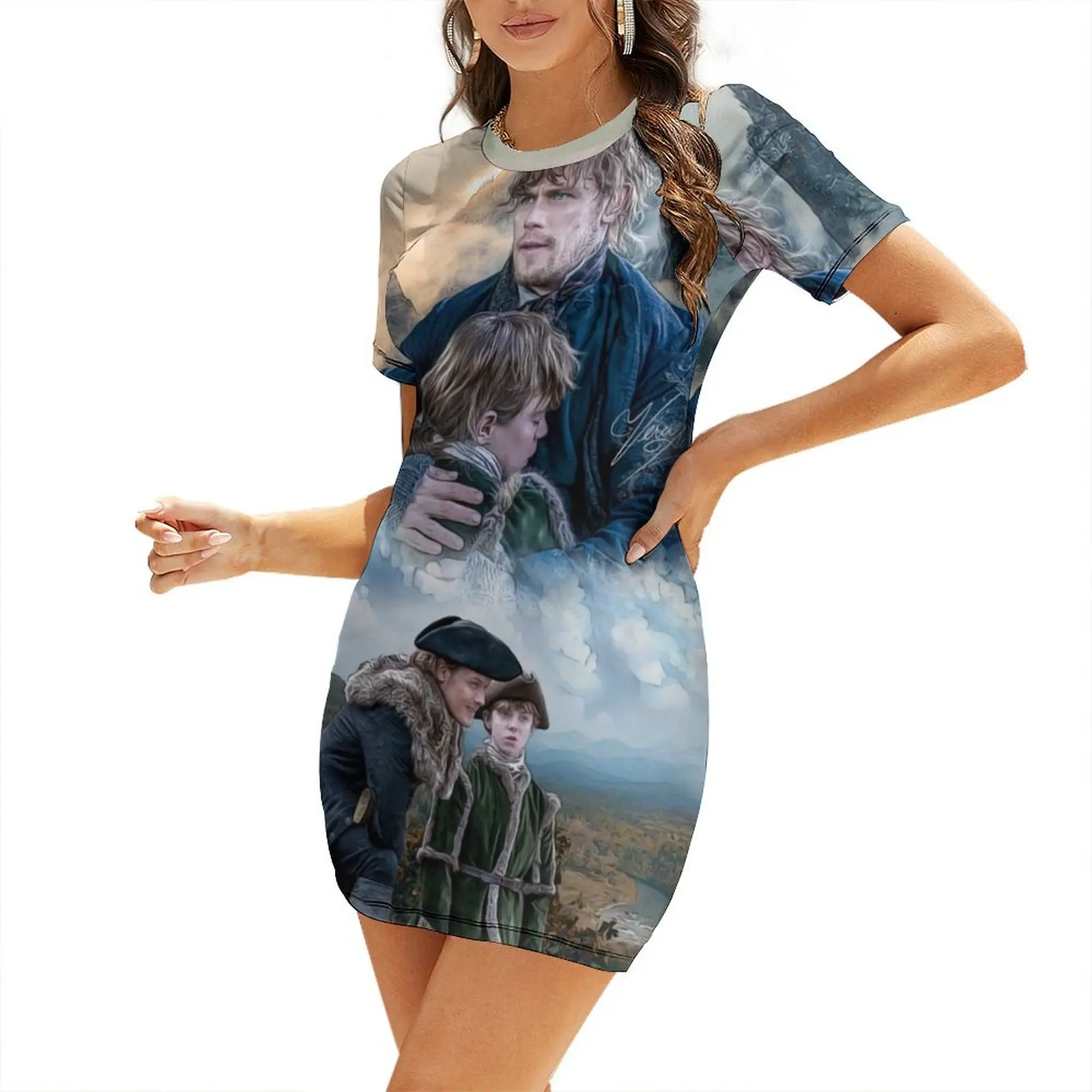 

Im here for you Short-Sleeved Dress Casual dresses Evening dresses Dress vintage Dresses for wedding party Dress