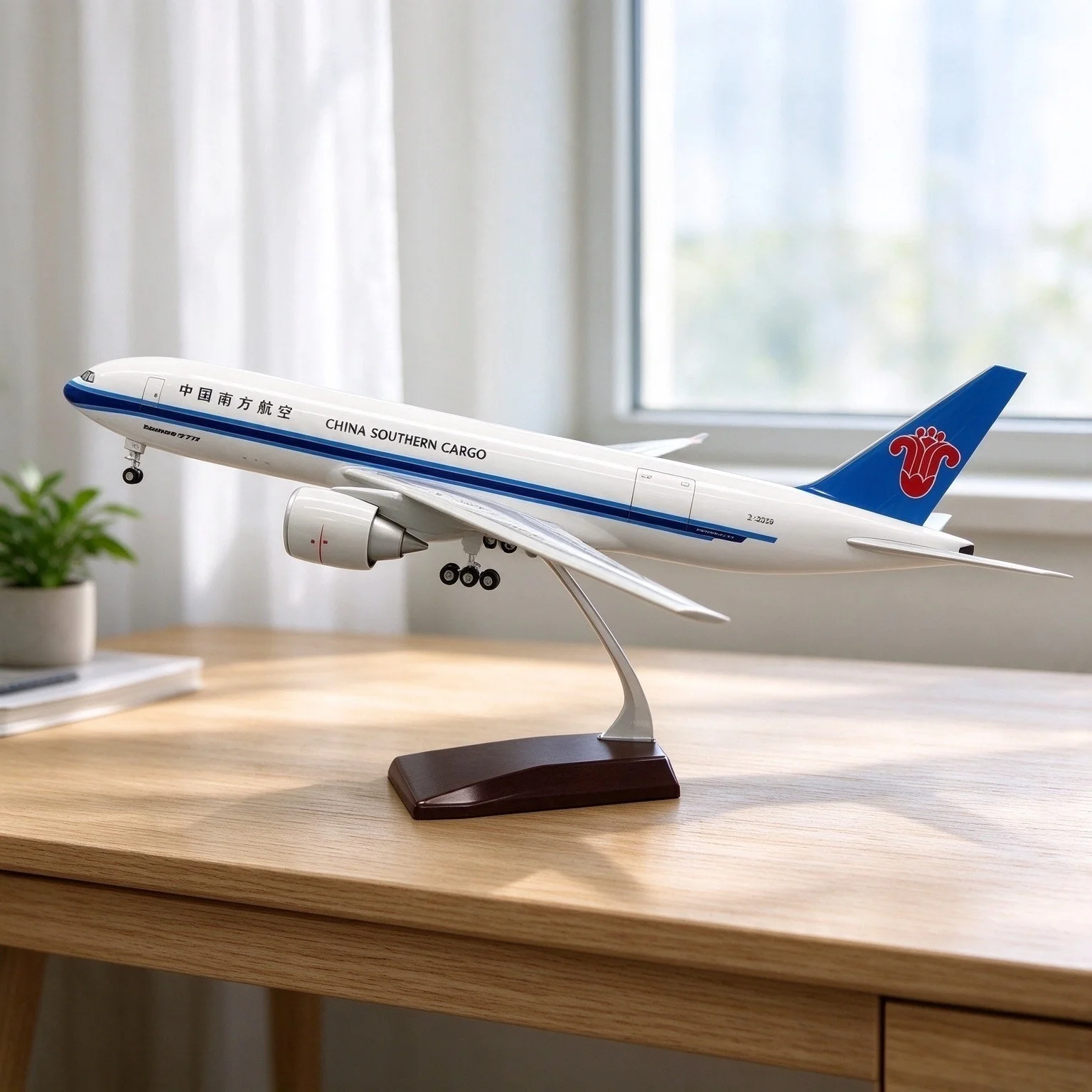 47cm Scale Planes 777 China Southern Cargo Airlines B777 Aircraft Model Airplane Model Kit Adults Fun Resin With Wheel Gift
