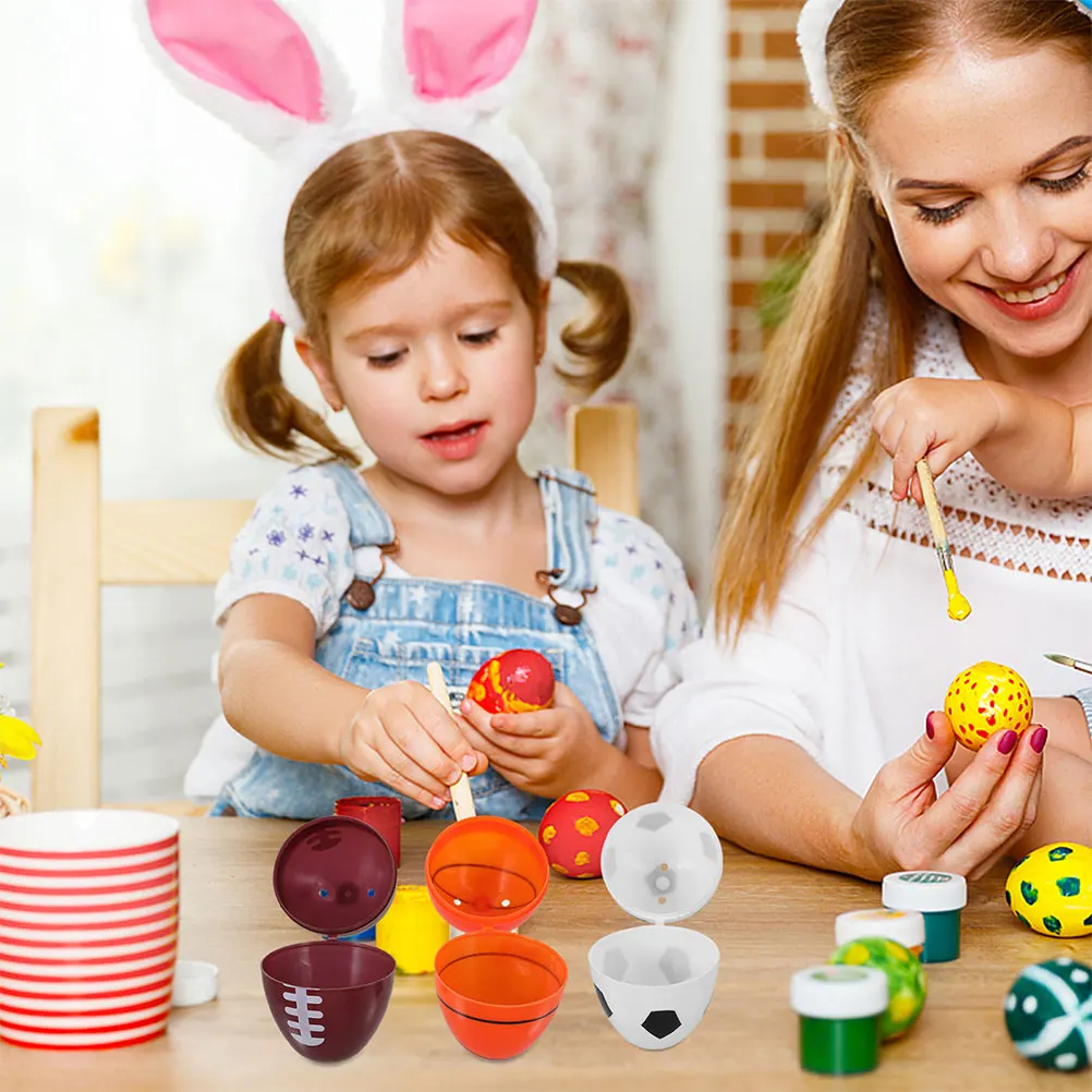 

12Pcs Openable Easter Eggs Fine Texture Egg Shape Gift Boxes for Family Gathering Party Favors Decorations Supplies