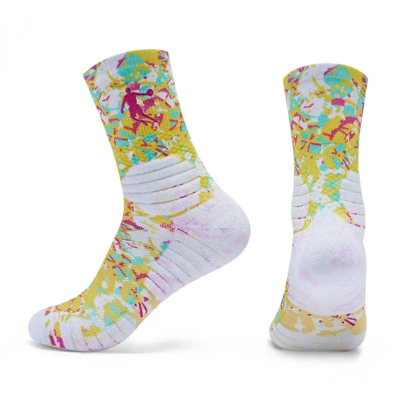 QIAODAN Kaus Kaki Katun untuk Pria 2025 Kaus Kaki Fashion Atletik Lari Kualitas Tinggi Sejuk Basket Musim Dingin Baru XWF35231805