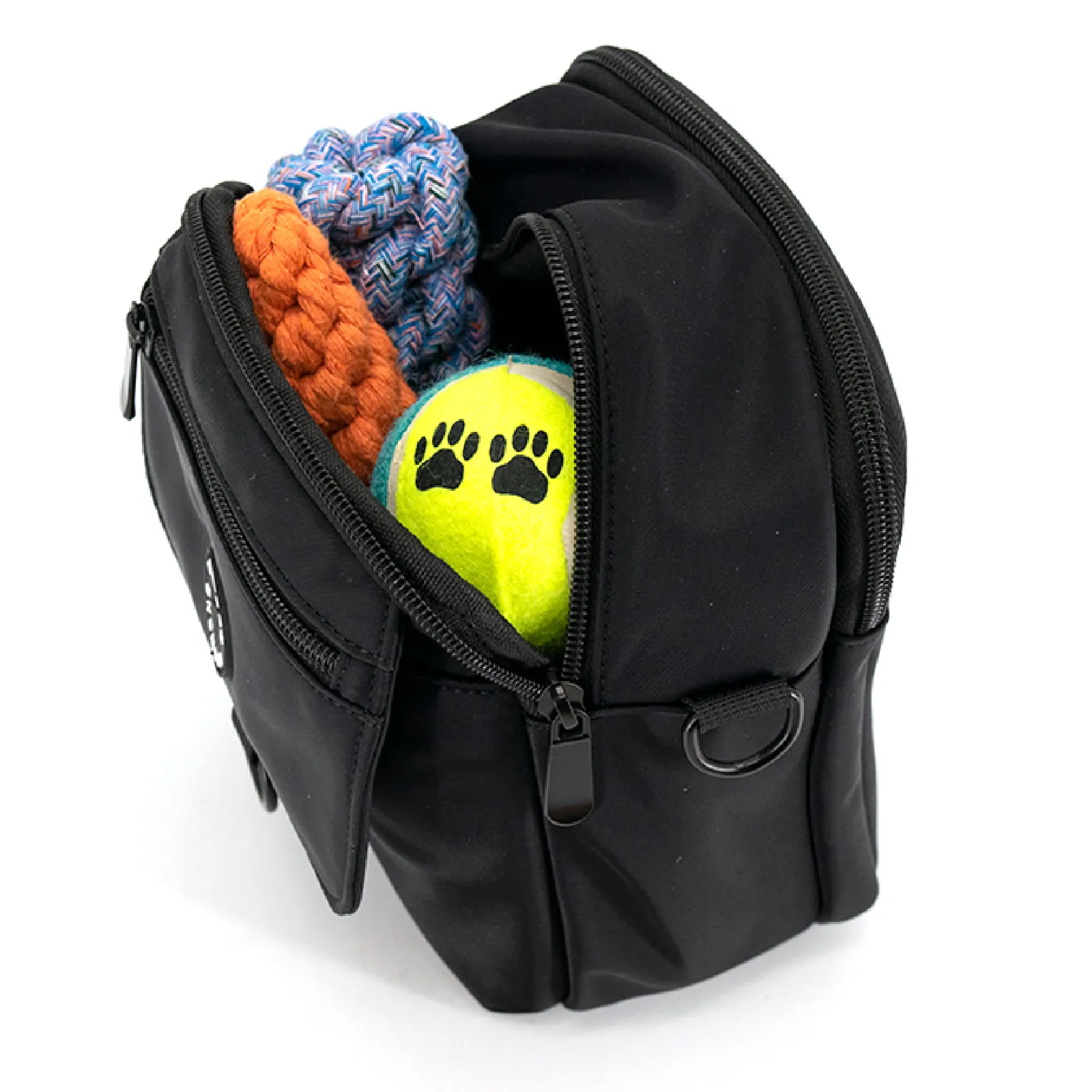 Collarlogo Dog Walking Bag Treat Pouch Pet Training Pouch Built-in Dog Poop Bag Holder Fashion Adjustable Shoulder