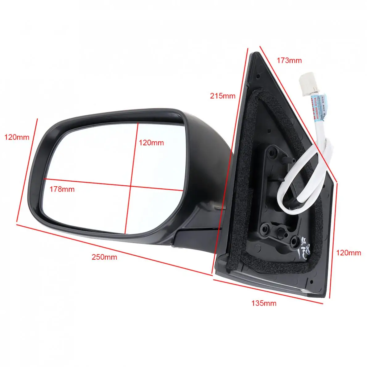 1 Pcs Non-Folding Left Side Mirror Non-Heated Left Hand LH Mirror 87910-02830 Fit for Toyota Corolla 09-13 Cars