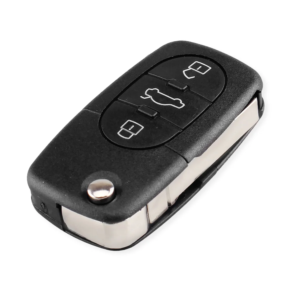 KEYYOU-carcasa plegable para mando a distancia, carcasa para llave, modelos antiguos CR1620/CR1616, 2/3/4, para Audi A2, A3, A4, A6, A8, TT Quattro