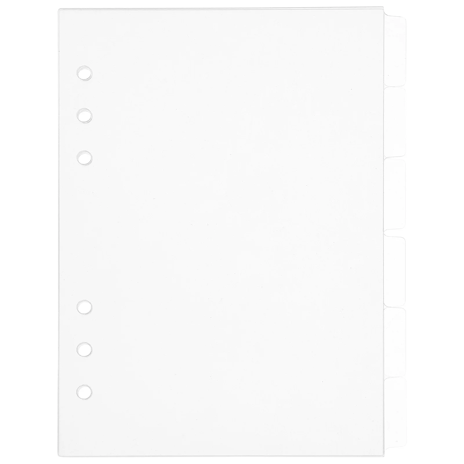 6 stücke Acryl Notebook Abdeckung Binder Teiler Nachfüllbare Transparent Moderne Journal Einsätze Diy A5 Spirale Notebook Schutz