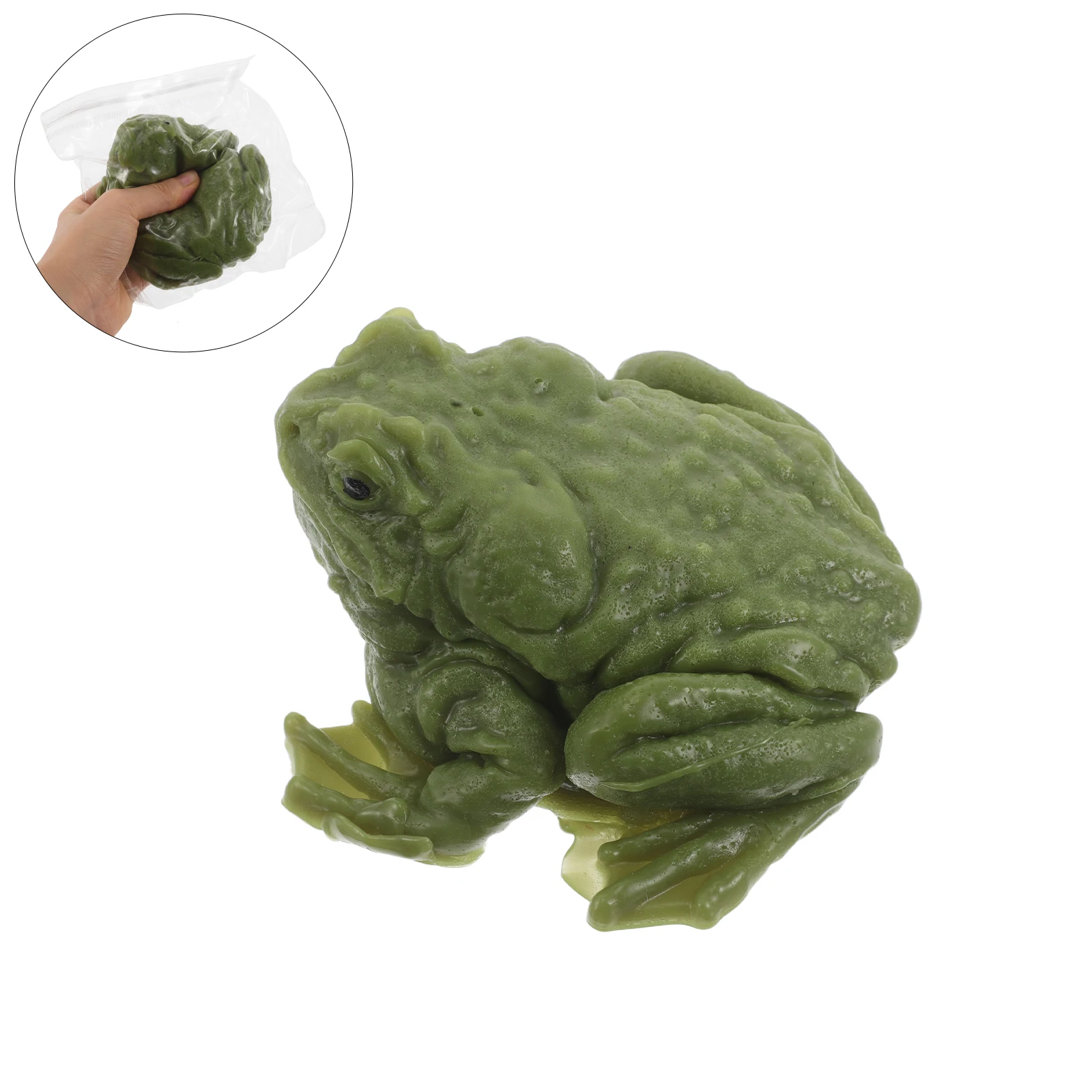 4 قطع من الضغط المزيف لتخفيف التوتر على شكل ضفدع - تصميم واقعي ناعم وقابل للتمدد للعب في تخفيف الضغط - كمامة مبتكرة لحفلات الهالوين الممتعة #6