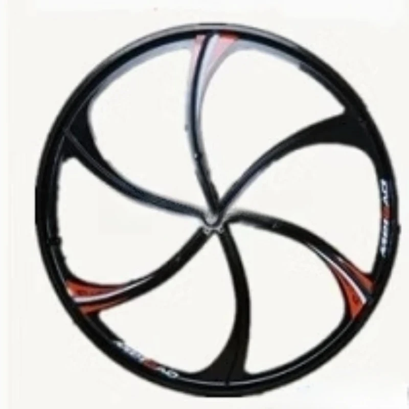 عجلات متكاملة للدراجة ثلاثية مقاس 24 أو 26 بوصة، وعجلات جبلية من سبائك المغنيسيوم، وعجلات متكاملة من سبائك المغنيسيوم خفيفة للغاية