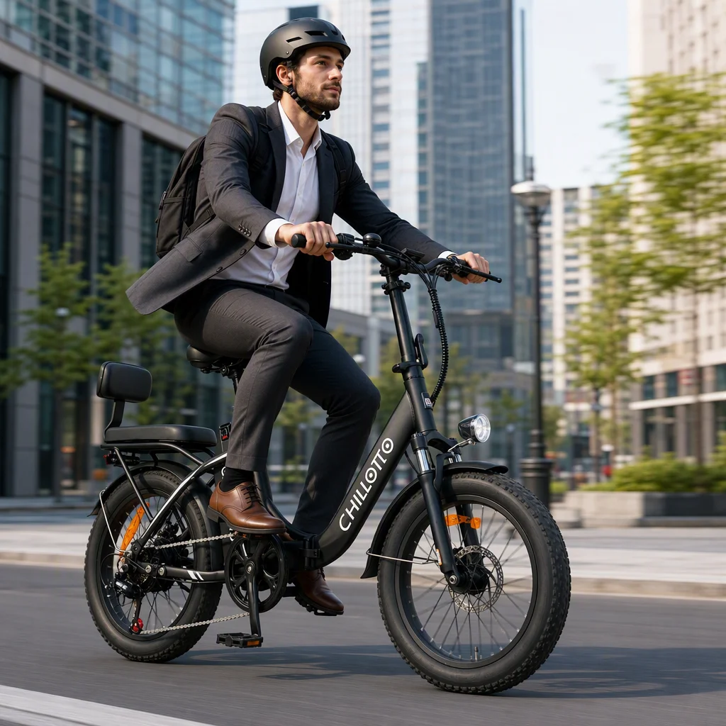 20 Inch Foldable Step through Electric Bicycle 500W Rated 750W Peak 330LBS Max Load Dual Disc Brake Dual Suspension Ebike 48V15Ah Removable Battery for Adult Family Travel