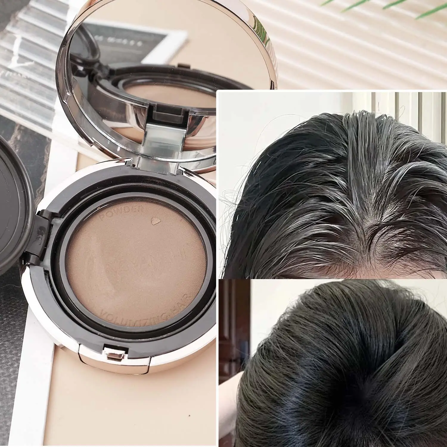 Volumizing Hair Roots Shadow Powder Hair Filling Repair Concealer Forehead Trimming Bald Coverage Hair Fluffy Makeup Beauty Tool