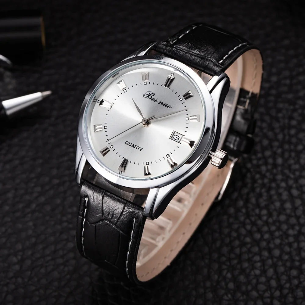 Luxury Brand Men's Watches Simple Quartz Wrist Watches for Man Leather Belt Business Fashion Male Clock Relogios Masculino