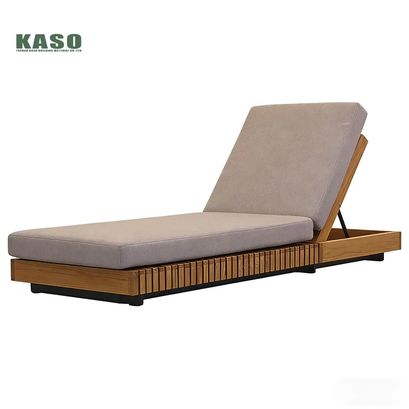 Pool Furniture  Outdoor Chaise Lounge Patio Waterproof Beach Sunbed Garden Daybed k Wood Pool Lounge Chair Sun Lounger
