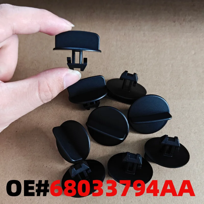 10PCS Front Bumper Lower Spoiler Mounting Clips for Jeep Grand Cherokee OE# 68033794AA 68034329AA