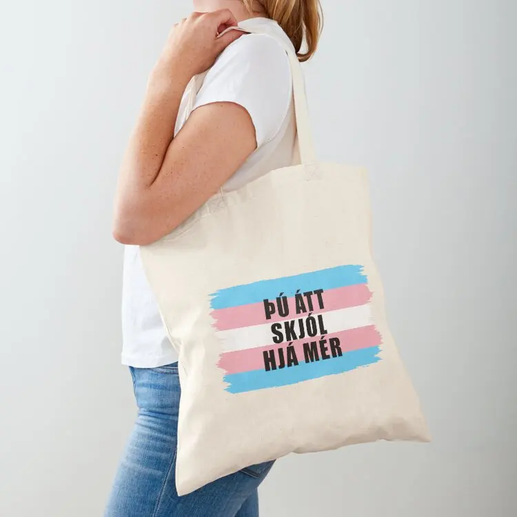 

Tú átt skjól hjá mér Tote Bag Canvas Canvas stote bag Shopping bags Cloth bags