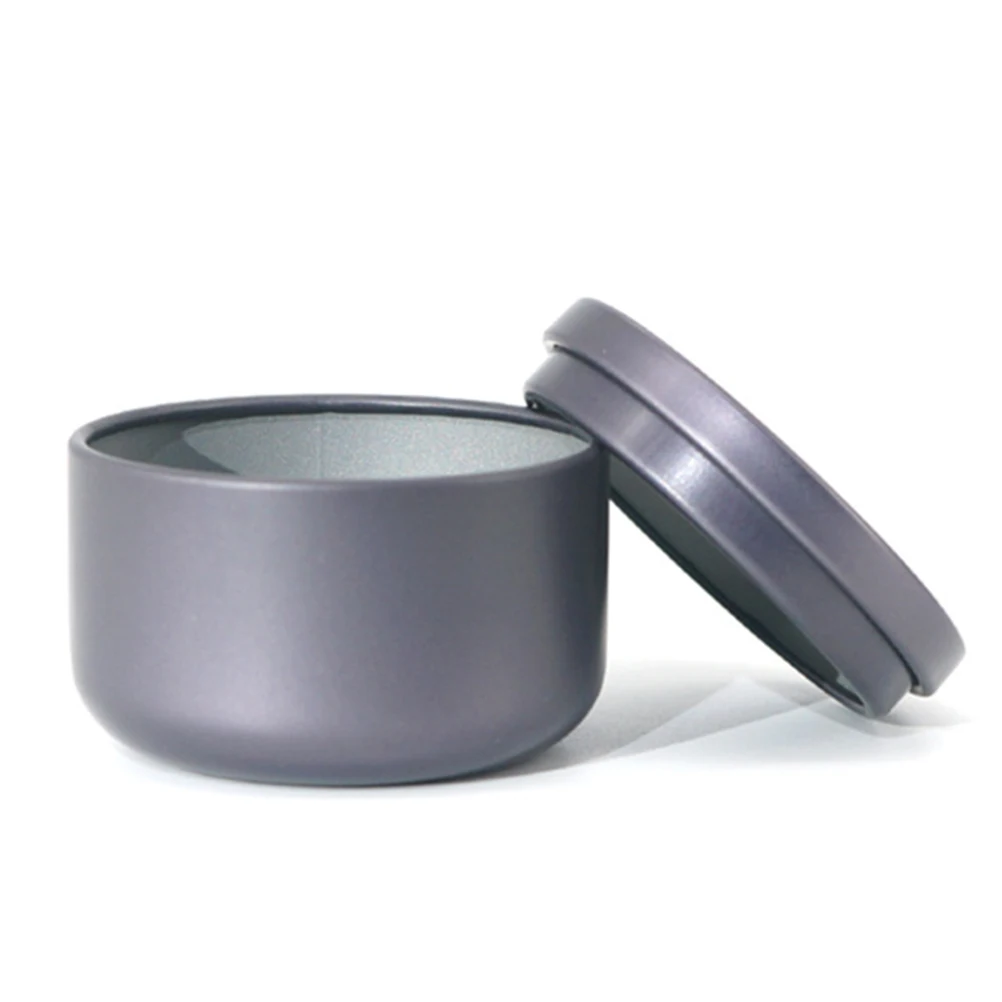 

6pcs Round Tinplate Tea Storage Box Compact Sealed Container Lid For Tea Coffee Beans Nuts Spices Rustproof Portable