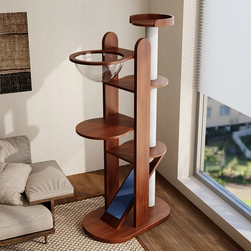 climbing frame  nest  tree integrated space capsule jumping platform solid wood large sisal big  frame